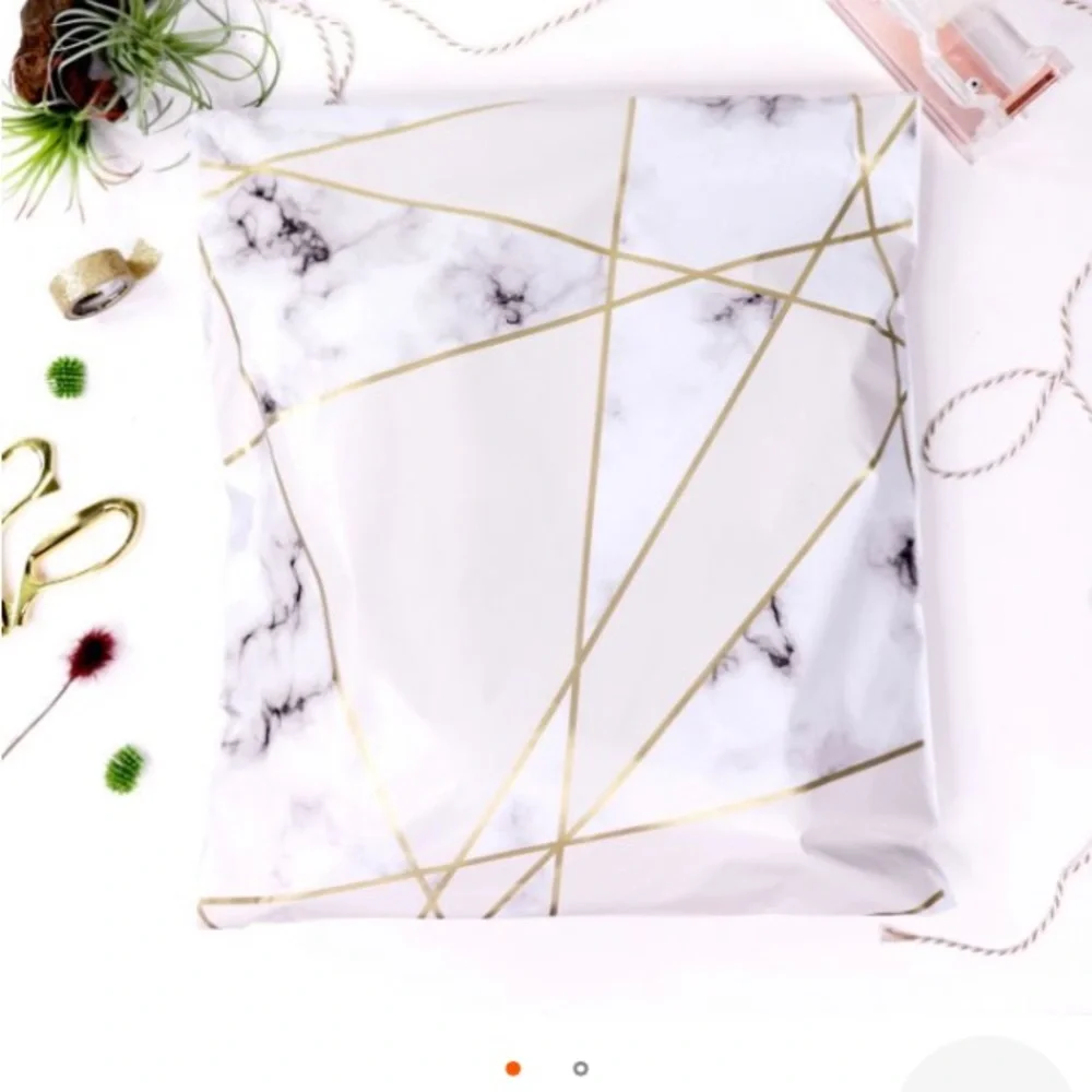 Set of 20 - 10”x13” Marble Poly Mailers